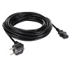 Akyga AK-PC-06S Power Cable CEE 7/7 (Schuko) to IEC C13, Copper 3 x 1.5 mm², 3 m, Black