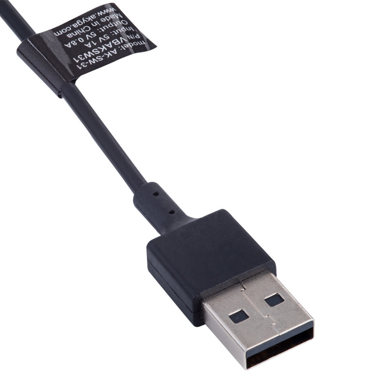 Akyga AK-SW-31 Charging Cable for Fitbit Inspire 2 / ACE 3, USB-A, 1 m