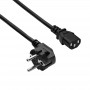 Akyga AK-PC-106A Power Cable CEE 7/7 (Schuko) to IEC C13, CCA 3 x 0.75 mm², 3 m, Black