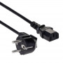 Akyga AK-PC-06C Power Cable CEE 7/7 (Schuko) to IEC C13, Copper 3 x 1 mm², 3 m, Black