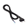 Akyga AK-OT-04A Open-End Power Cable CEE 7/16 (Europlug), Copper 2 x 0.5 mm², 1.5 m, Black