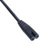 Akyga AK-AG-03A Power Cable UK BS 1363 (Type G) to IEC C7 (Figure-8), CCA 2 x 0.5 mm², 1.5 m, Black