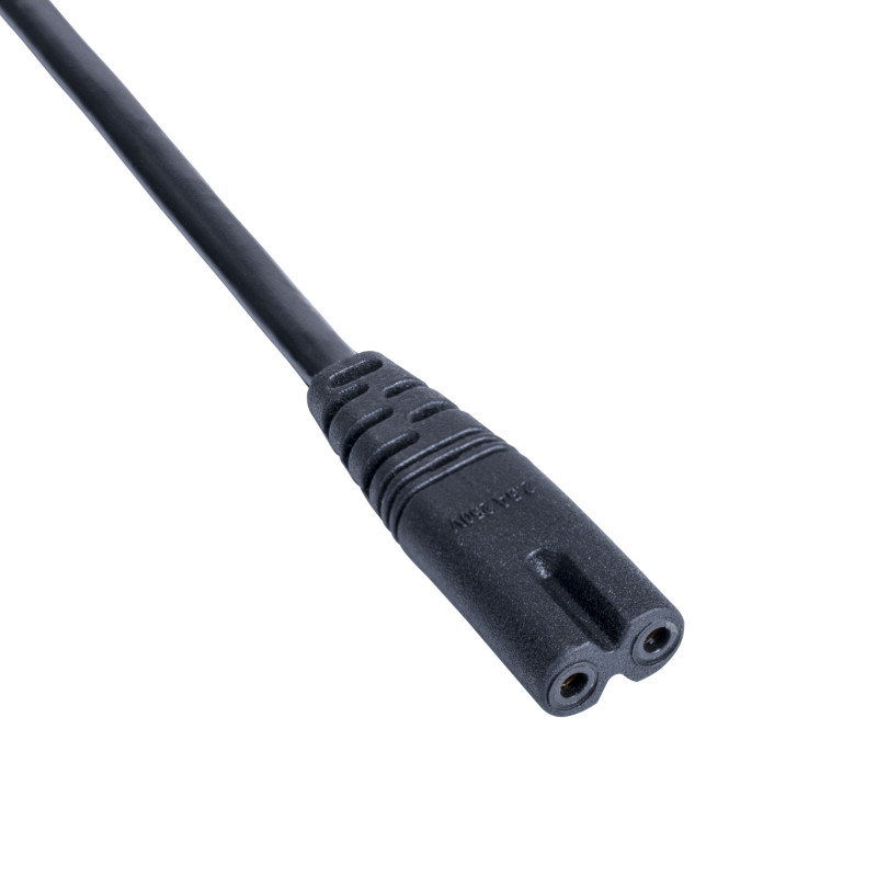 Akyga AK-AG-03A Power Cable UK BS 1363 (Type G) to IEC C7 (Figure-8), CCA 2 x 0.5 mm², 1.5 m, Black