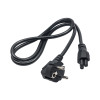 Akyga AK-NB-08C Notebook Power Cord CEE 7/7 to IEC C5, 3x 0.75 mm² Copper, 1 m, Black