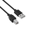 Akyga AK-USB-04 USB 2.0 Printer Cable USB-A (M) to USB-B (M), 1.8 m, Black