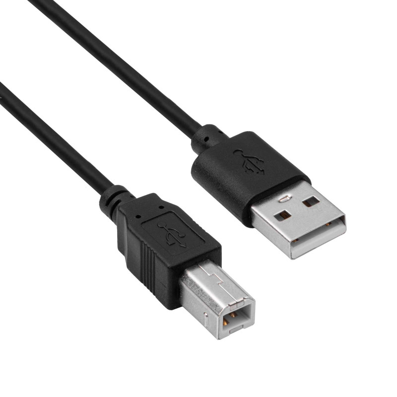 Akyga AK-USB-04 USB 2.0 Printer Cable USB-A (M) to USB-B (M), 1.8 m, Black