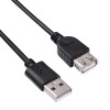 Akyga AK-USB-07 USB 2.0 Extension Cable USB-A Male to Female, 1.8 m, Black