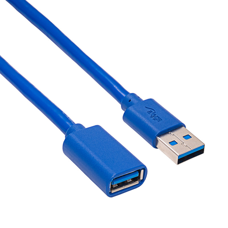 Akyga AK-USB-10 USB 3.0 Extension Cable USB-A Male to Female, 1.8 m, Black