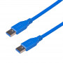 Akyga AK-USB-14 USB 3.0 Cable USB-A (M) to USB-A (M), 1.8 m, Blue