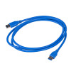 Akyga AK-USB-14 USB 3.0 Cable USB-A (M) to USB-A (M), 1.8 m, Blue