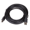 Akyga AK-USB-18 USB 2.0 Printer Cable USB-A (M) to USB-B (M), 5 m, Black
