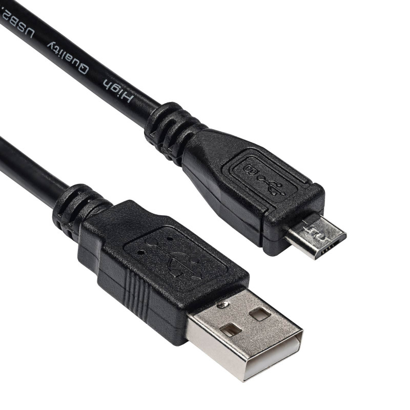 Akyga AK-USB-21 USB 2.0 Cable USB-A (M) to Micro USB-B (M), 1 m, Black