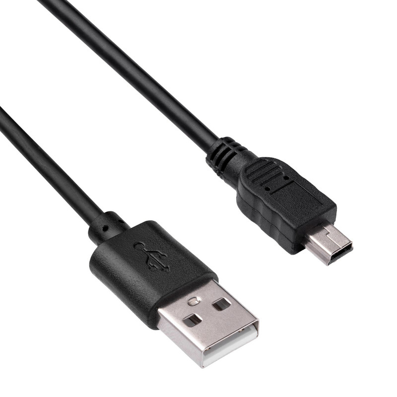 Akyga AK-USB-22 USB 2.0 Cable USB-A (M) to Mini USB-B 5-pin (M), 1 m, Black
