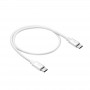 Akyga AK-USB-39 USB-C to USB-C Cable, USB 2.0, 60 W, 0.5 m, White