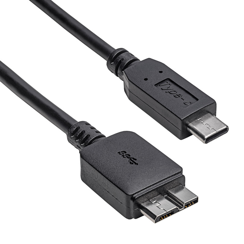 Akyga AK-USB-44 Micro-USB B (M) to USB-C (M) Cable, USB 3.1, 1 m