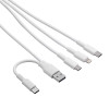 Akyga AK-USB-52 USB Cable USB-A + USB-C to Micro-USB + USB-C + Lightning, 1.2 m
