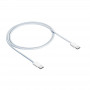 Akyga AK-USB-51 USB-C to USB-C Braided Cable for iPhone 15, USB 2.0, 60 W, 1 m, White