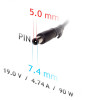Akyga AK-ND-32 Car Laptop Power Adapter 19 V / 4.74 A, 90 W, 7.4 x 5.0 mm + Pin, for HP