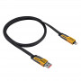 Akyga AK-USB-57 4-in-1 Braided Cable USB-A/USB-C to USB-C/Lightning, USB 2.0, 65 W, 1 m, Grey