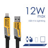 Akyga AK-USB-57 4-in-1 Braided Cable USB-A/USB-C to USB-C/Lightning, USB 2.0, 65 W, 1 m, Grey