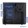 Akyga AK17BK Micro ATX Tower Case, 2x USB 3.0, without PSU, Black