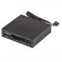Akyga AK-CA-37 Internal All-in-One Memory Card Reader for 3.5" Bay, USB 2.0, Black