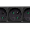 Akyga AK-SP-05B Surge Protector Power Strip, 5x French Sockets CEE 7/5 (Type E), Switch, 3 m, Black