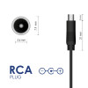 Akyga AK-EV-07 Electric Scooter Charger for Xiaomi Mijia 36 V, 42 V / 1.7 A 72 W, RCA 7.9 x 5.6 mm, 1 m