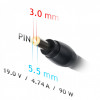 Akyga AK-ND-37 Car Laptop Power Adapter 19 V / 4.74 A, 90 W, 5.5 x 3.0 mm + Pin, for Samsung