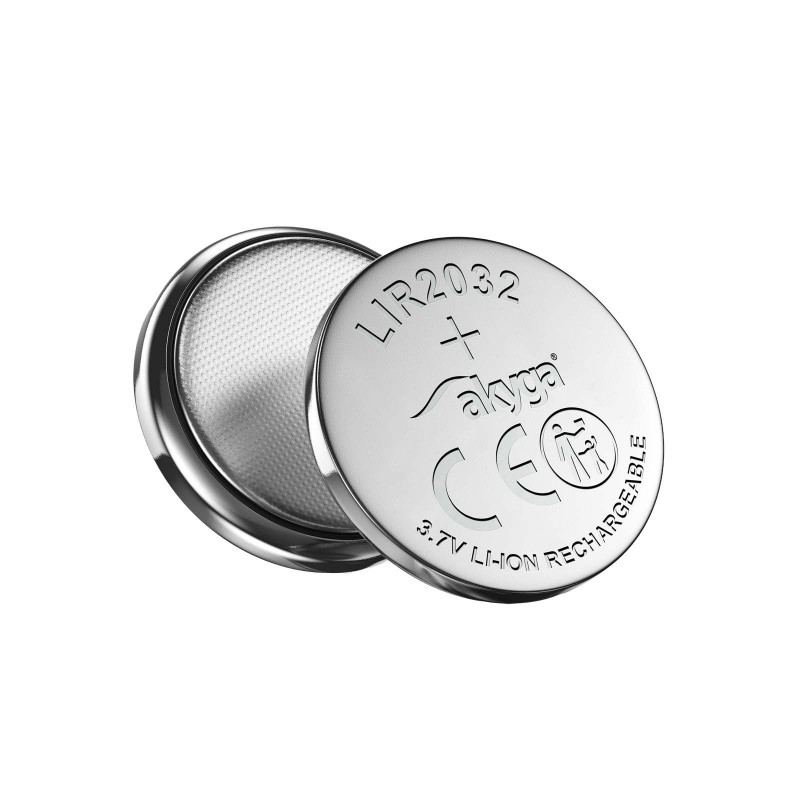 Akyga UltraCoin AKY1707 LIR2032 Rechargeable Li-Ion Coin Cell 3.7 V 70 mAh
