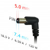 Akyga AK-ND-46 Laptop Power Adapter 18.5 V / 6.5 A, 120 W, 7.4 x 5.0 mm + Pin, 1.2 m, for HP