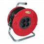 Brennenstuhl Akyga AK-CR-08 Extension Cable Reel, 4 Sockets, IP20, 25 m, Red