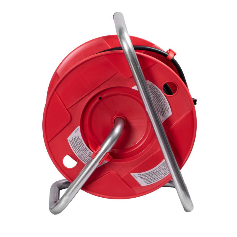 Brennenstuhl Akyga AK-CR-08 Extension Cable Reel, 4 Sockets, IP20, 25 m, Red
