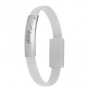 Akyga AK-AD-47 Bracelet USB Cable, USB-C (m) / USB-A, USB 2.0, 23 cm, White