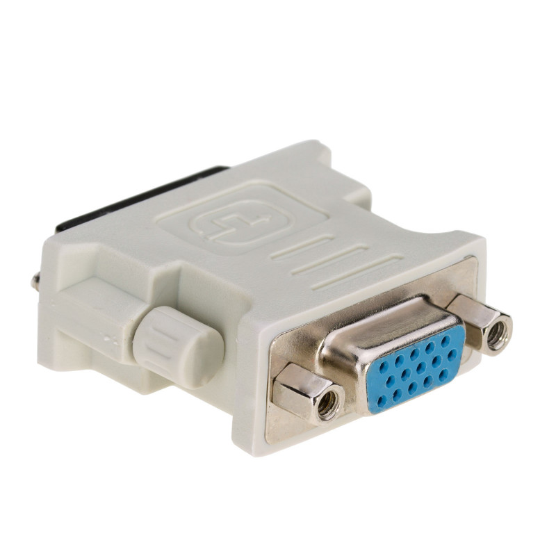 Akyga AK-AD-12 DVI-I 24+5 Male to VGA Female Adapter, White
