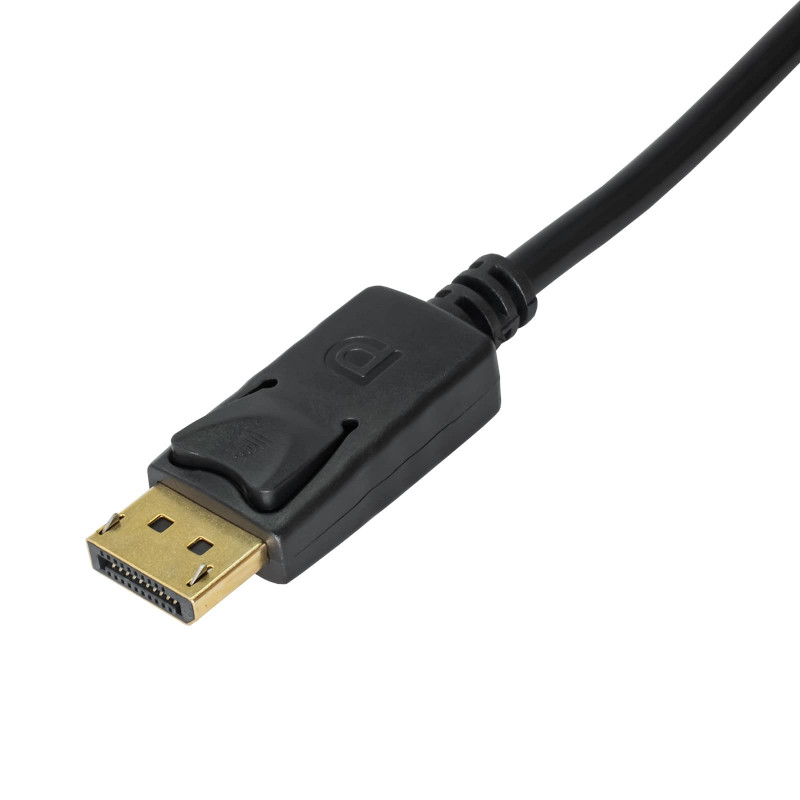 Akyga AK-AD-11 DisplayPort Male to HDMI Female Converter Adapter with Cable, 15 cm, Black