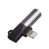 Akyga AK-AD-63 Adapter Lightning (m) to Lightning (f) + 3.5 mm Jack (f), Black