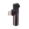 Akyga AK-AD-63 Adapter Lightning (m) to Lightning (f) + 3.5 mm Jack (f), Black