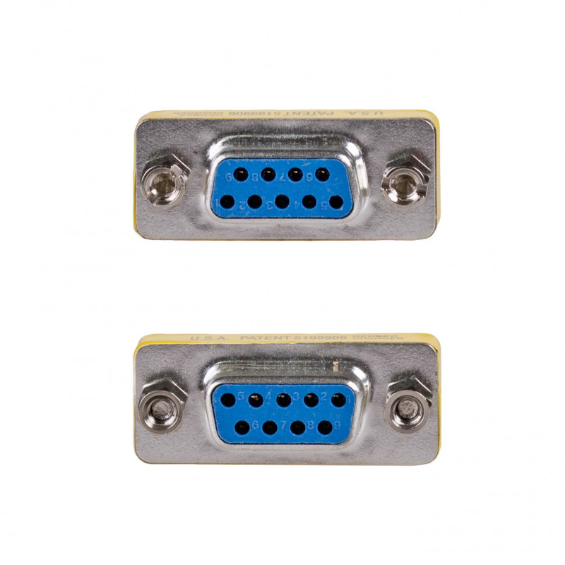 Akyga AK-AD-16 D-Sub 9-pin (F) to D-Sub 9-pin (F) RS-232 Gender Changer, Silver