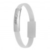Akyga AK-AD-34 Bracelet USB Cable, micro USB-B (m) / USB-A, USB 2.0, 23 cm, White