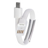 Akyga AK-AD-34 Bracelet USB Cable, micro USB-B (m) / USB-A, USB 2.0, 23 cm, White