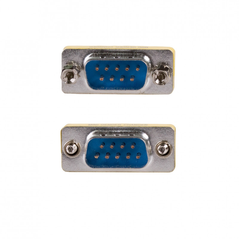 Akyga AK-AD-17 D-Sub 9-pin (M) to D-Sub 9-pin (M) RS-232 Gender Changer, Silver