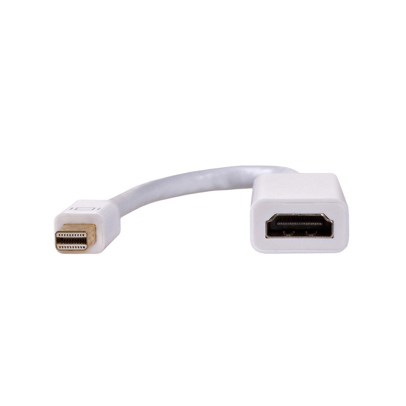 Akyga AK-AD-38 Mini DisplayPort (M) to HDMI (F) Adapter Cable, 4K, 15 cm