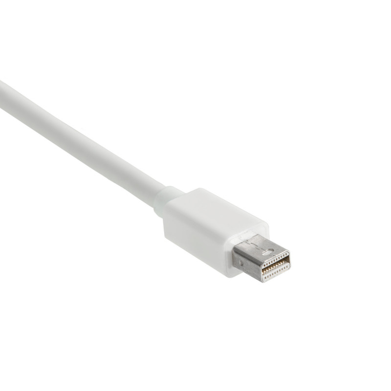 Akyga AK-AD-39 Mini DisplayPort (M) to VGA (F) Adapter Cable, 15 cm, White