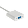 Akyga AK-AD-39 Mini DisplayPort (M) to VGA (F) Adapter Cable, 15 cm, White