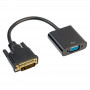 Akyga AK-AD-50 DVI-D 24+1 (M) to VGA (F) Adapter Cable, 15 cm