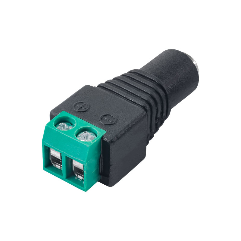 Akyga AK-SC-17 DC 5.5 x 2.1 mm (F) Connector with Screw Terminals for UTP Cable, CCTV