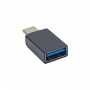 Akyga AK-AD-54 USB-C (M) to USB-A 3.0 (F) OTG Adapter, Black
