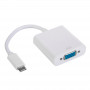 Akyga AK-AD-55 USB-C (M) to VGA (F) Adapter Cable, Full HD, 15 cm