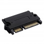 Akyga AK-CA-83 SATA 22-pin (15+7) Female to Male Adapter, Black